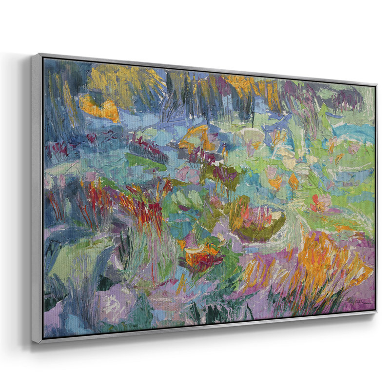" Morning Prayer ", 27" H x 41" W x 2" D, Black Floater Framed Canvas