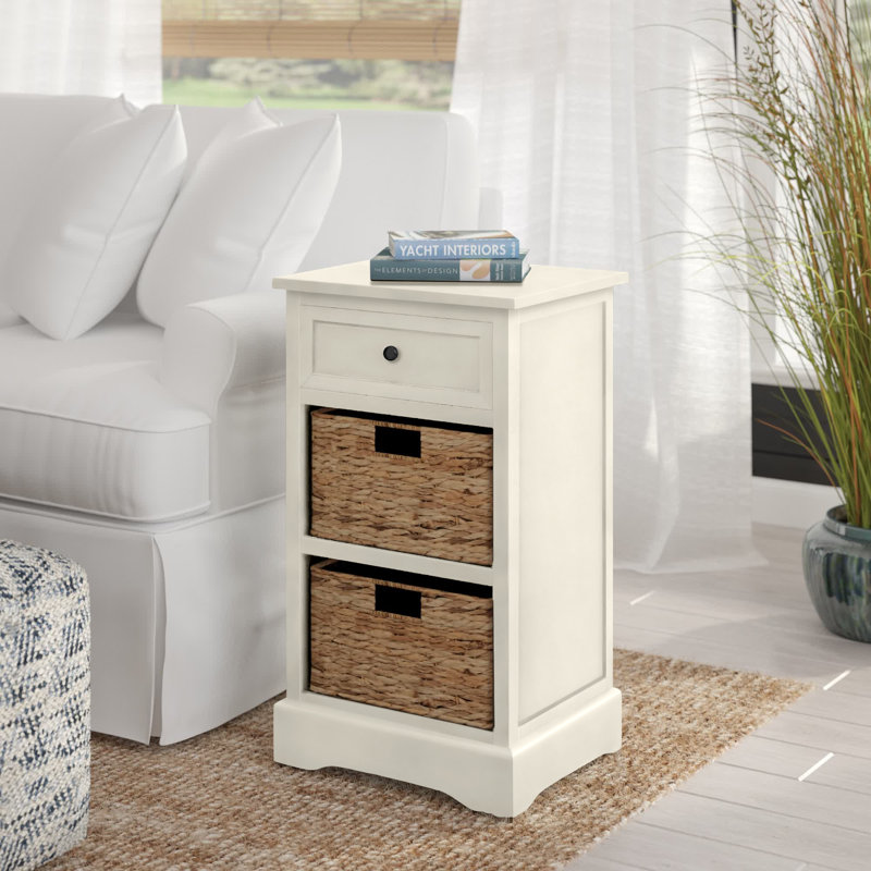 Table d'appoint Painswick, Blanc patiné