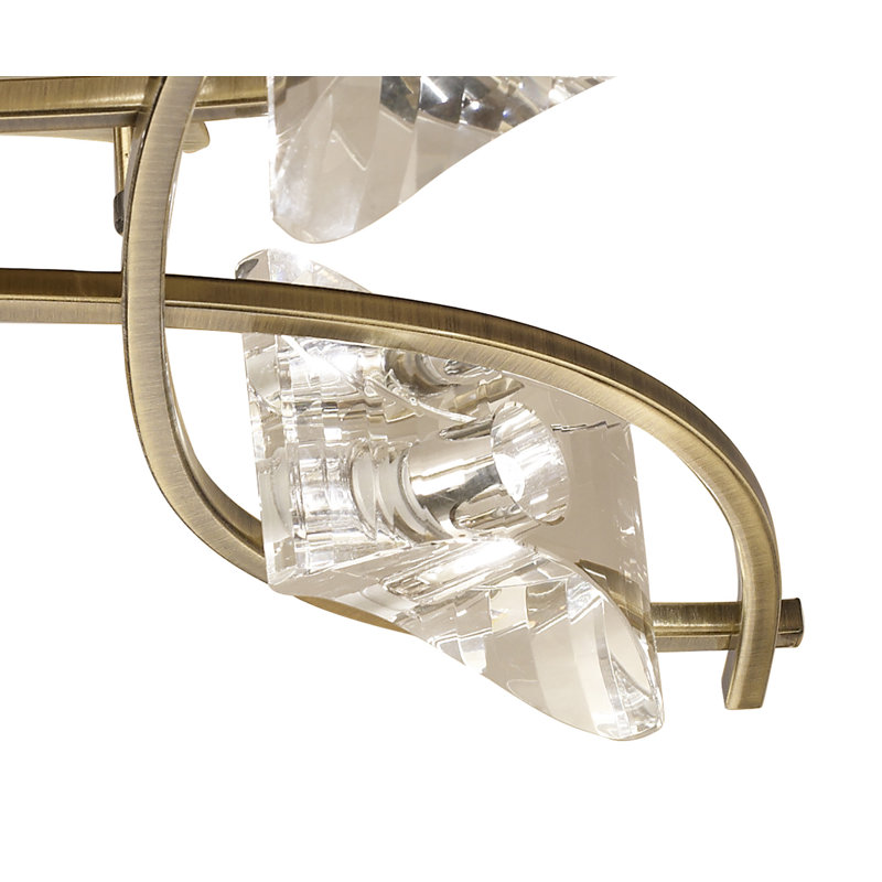Wallen Crystal Semi Flush Mount