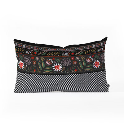 Coussin lombaire à rayures florales phuapradit pimlada