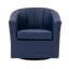 Fauteuil d'appoint pivotant en similicuir Minnetrista-431799191