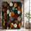 Rideau de douche à motif floral Ulf