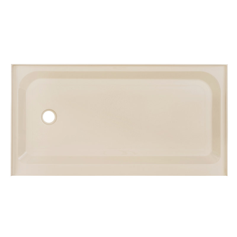 Voltaire 60" x 32" Single-Threshold, Shower Base, Left, Biscuit