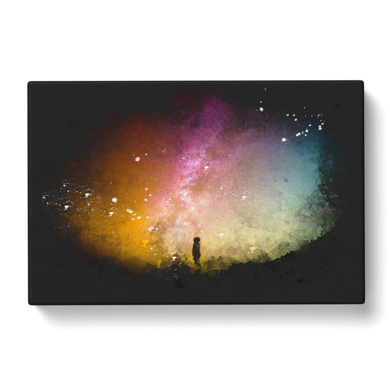 Looking Up At The Stars - Wrapped Canvas Painting, 60cm H x 91cm W x 3cm D