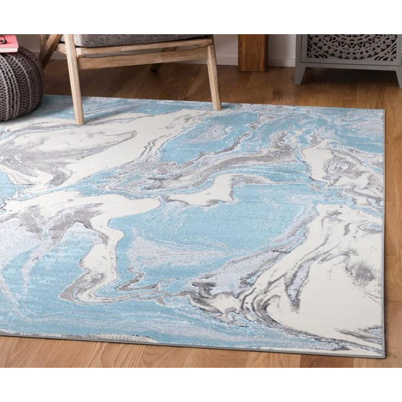 Aleathea Abstract Area Rug, Rectangle 60 x 110cm