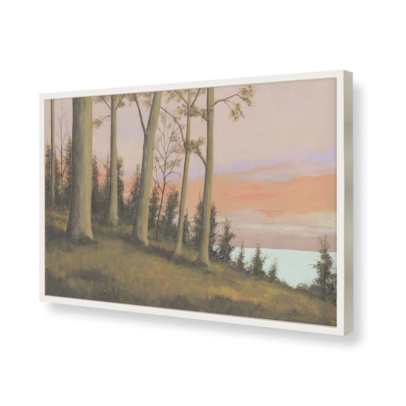 «Télécommande Lakeshore II» par Michael Willett, reproduction d'art, Impression sur cadre ouvert sans papier mat, Blanc