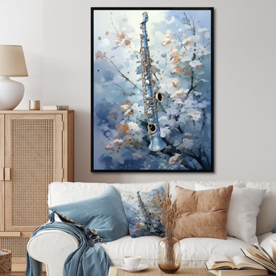 " Music Flute Flight Sky Blue "
