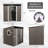 6Ft X 5Ft Outdoor Metal Storage Shed With Window Transparent Plate W540S00011-123513323