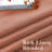 Linen Blended Textured Semi-Sheer Grommet Curtains - 37"/52" Widths Semi-Private & Light-Filtering Linen-Style Panels for Bedroom -299404344-299404358