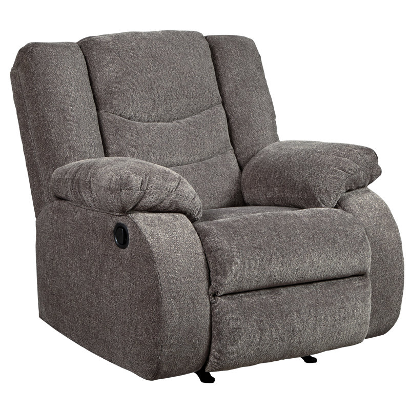 Barksdale Upholstered Recliner, Gray