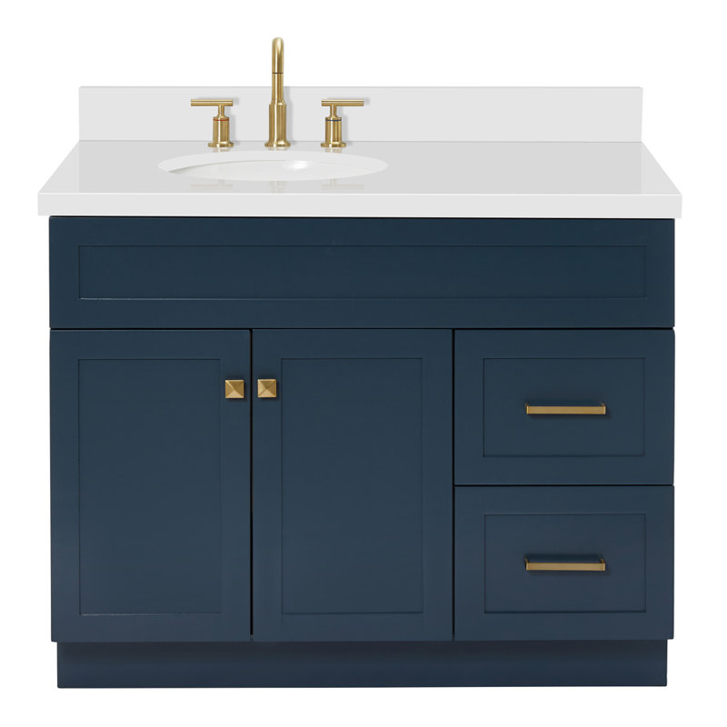 Ensemble de meuble-lavabo simple 43 po Abell, Bleu minuit