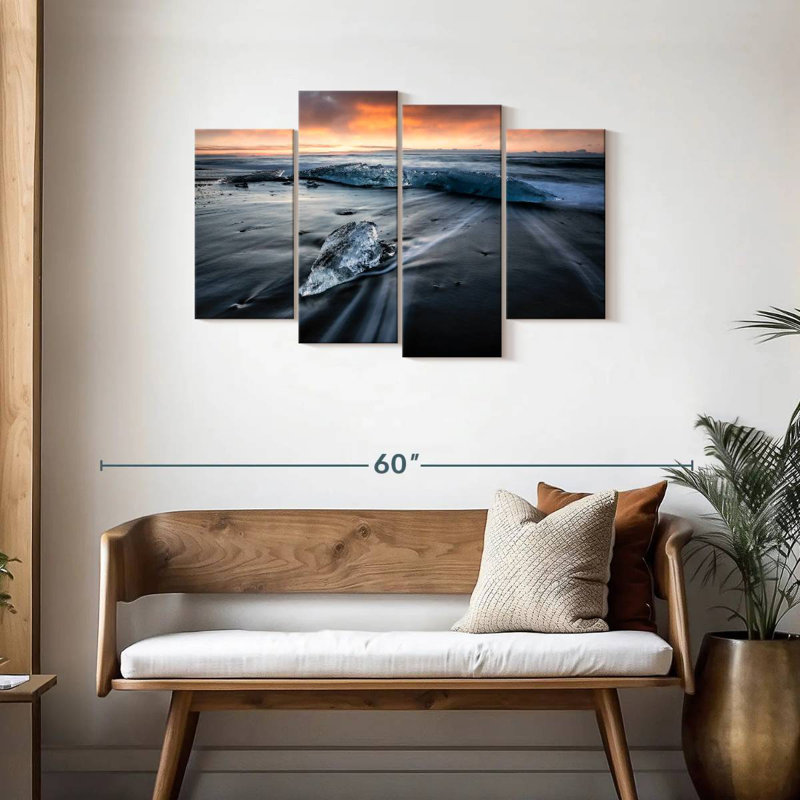 Lynelle Iceberg At Sunrise At Jokulsarlon Lagoon I, 27" H x 43" W