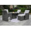 Ensemble de conversation en aluminium avec coussins Areefa