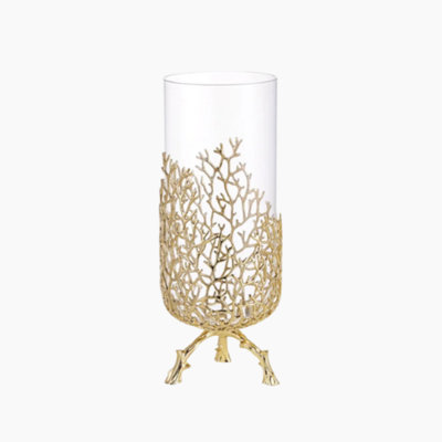 Vase en cristal cristal corail
