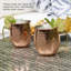 Heureux martelé 18 oz. Mugs Moscow Mule