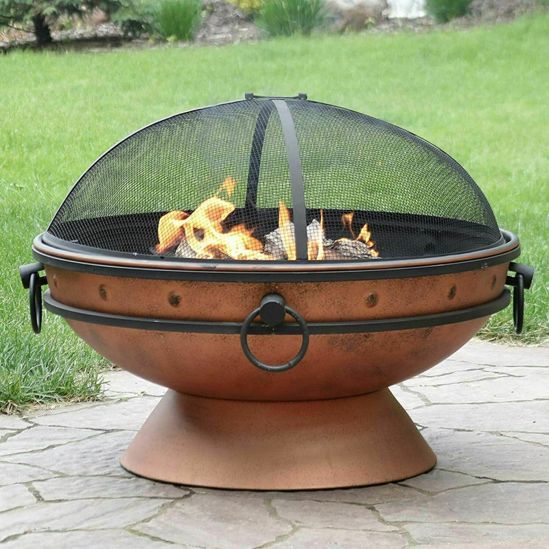 Mckinnie Round Cast Iron Smokeless Fire Pit