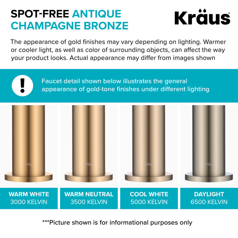 KRAUS Oletto Touchless Sensor Commercial Pull-Down Single Handle Kitchen Faucet with QuickDock Top Mount Assembly