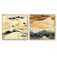 Marozas - Ensemble de 2 collages carrés abstraits-101859368-101859369