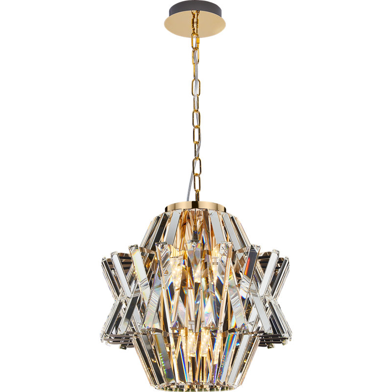 Audran 4 - Light Crystal Pendant, Gold colours, Gold colours