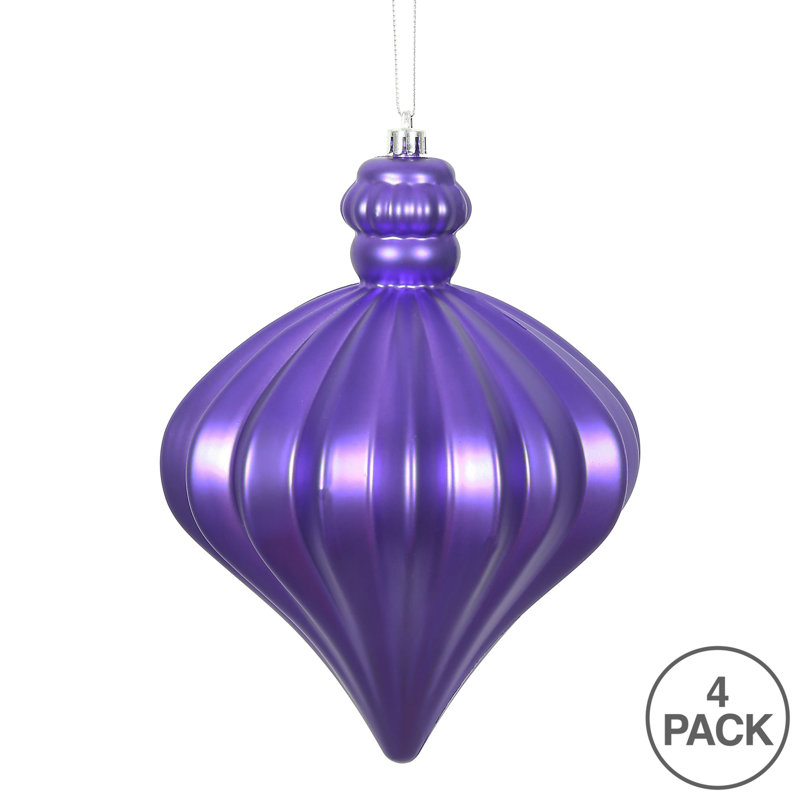 Ornement de Noël oignon 6 po, Violet
