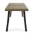 Kristi Outdoor Dining Table, Rectangular Wood Top, Gray Iron Legs, 69 Inch