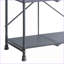 Console en métal rustique pliable à 3 niveaux, noir sablé & amp; Bronze foncé brossé à la main | Industriel, rustique | Métal