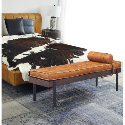 Banc en cuir véritable Clarkson