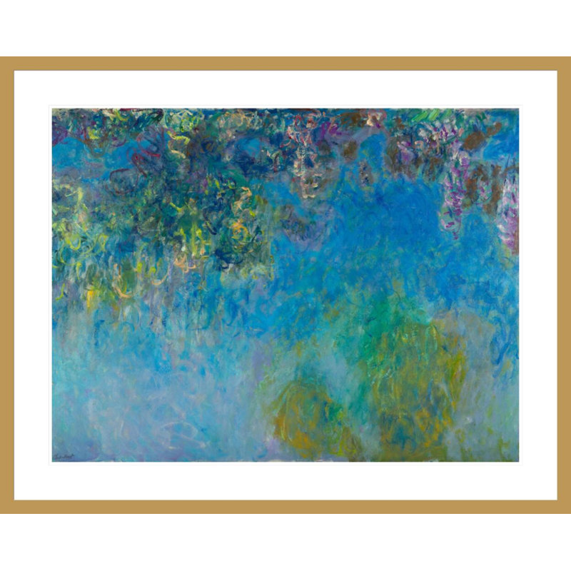 «Wisteria» par Claude Monet, impression giclée encadrée, H 33,25 po x l 41,5 po