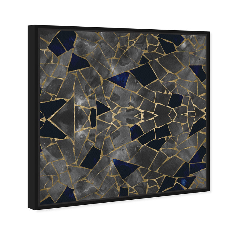 Oliver Gal Fortune Abstract - Framed Acrylic Glass Wall Art, 31" H x 31" W