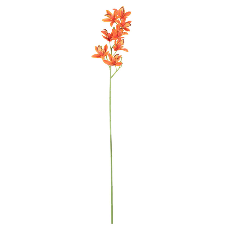 Tige d'orchidée artificielle, Orange