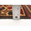 Tapis décoratif en laine de conception unique 4 pi x 5 pi 9 po noué à la main New Age en beige/rouge