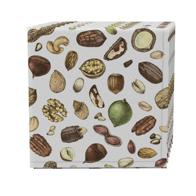 Cotton Twill Abstract Square Napkin