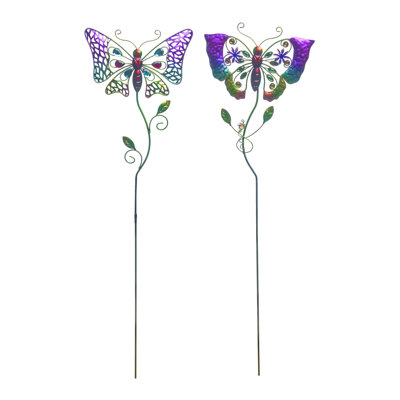 Ensemble de 2 piquets de jardin en résine 39,5 po