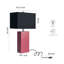 Ensemble de 2 lampes de table modernes en similicuir 21 "avec ports USB-A et USB-C-1248356520-1248356523