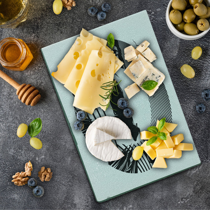 Planche à découper en verre trempé Ambesonne