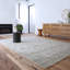 Honeycomb One-of-a-Kind Geometric Handmade Hand-Knotted Rectangle 9'10" x 13'1" Cotton Indoor Use Only in Pewter/White