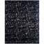Tapis gris anthracite / naturel de haute qualité noué à la main-107094834