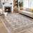 Oriental Machine Washable Rug with Non-Slip Backing Medallion Low Pile Floor Cover for Living Room Bedroom Dining Room-574034104