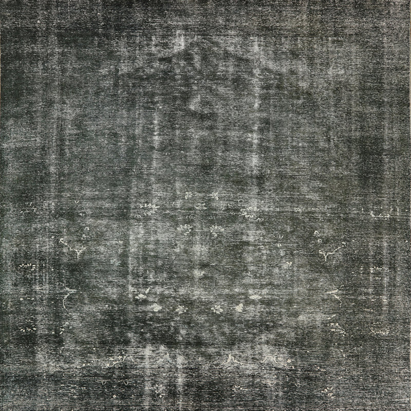 Tapis oriental gris Janicki, Carré 4 pi