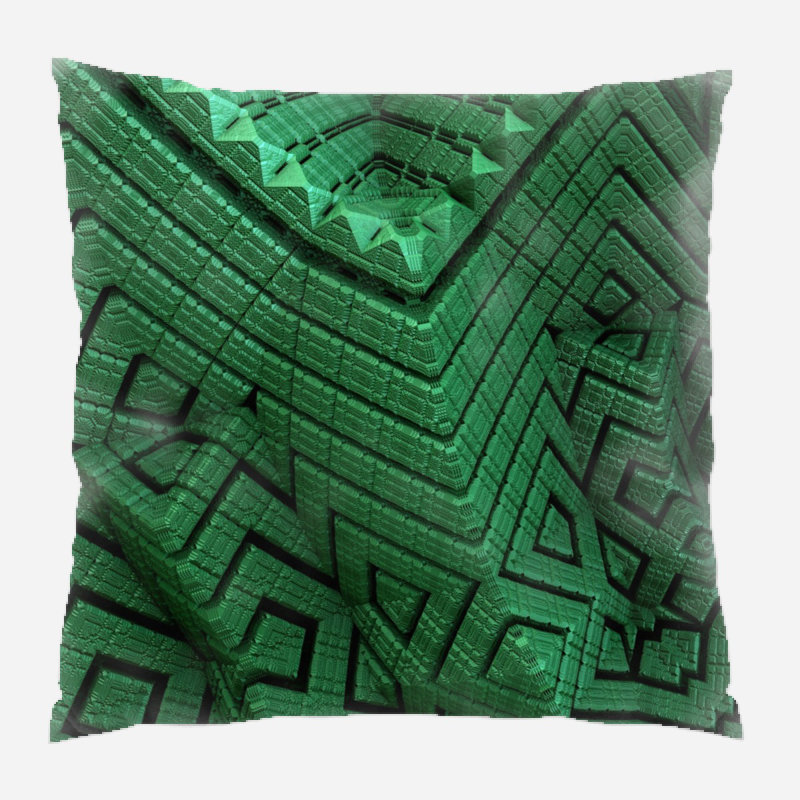 Design Geometric Microsuede Reversible Throw Pillow