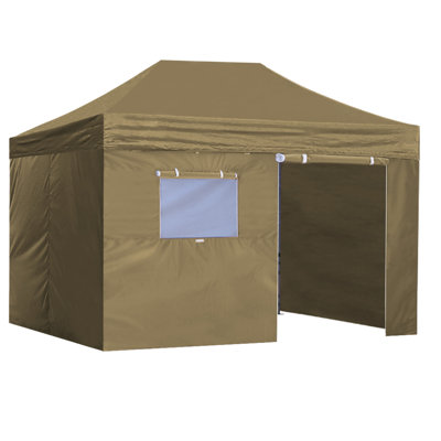 Amber-Lee 96'' W x 180'' D Steel Pop-Up Canopy
