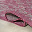 Tapis d'intérieur / extérieur à motif floral fuchsia / gris clair Delcine-44333145