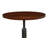 Bungaroo Walnut Round Solid Wood Top with Iron Base Dining Table