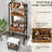 Efren Makeup Vanity Set with Flip Top Mirror and Stool-512901877