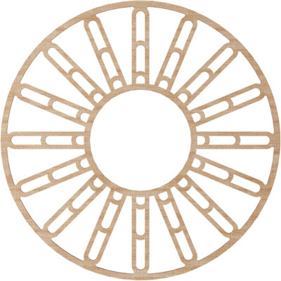 Médaillon de plafond en bois Hale
