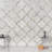 Veil 4" Polished Arabesque Marble & Mother of Pearl Mosaic Tile (1.32 Sq. Ft. / Each)