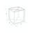 4" Cube Pencil Holder with Divider, 2-Pack