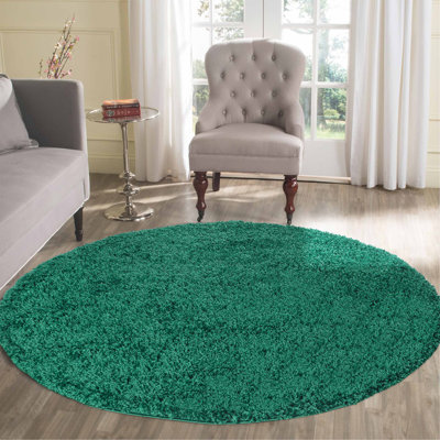 Esterly Solid Colour Shag Area Rug