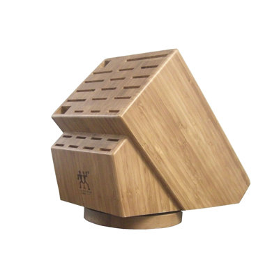 ZWILLING 26-slot Bamboo Swivel Knife Block