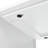 Modern Kitchen Island With Led , White, Practical Storage Solutions And Lights - Extended Table, Power Socket, 2 Fluted Glass Doors, White-690940244